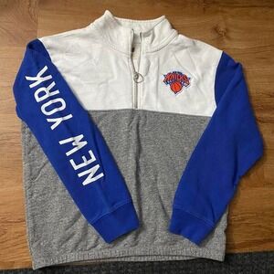 New York KNICKS Womens basketball Tailgate pullover half zip collared M